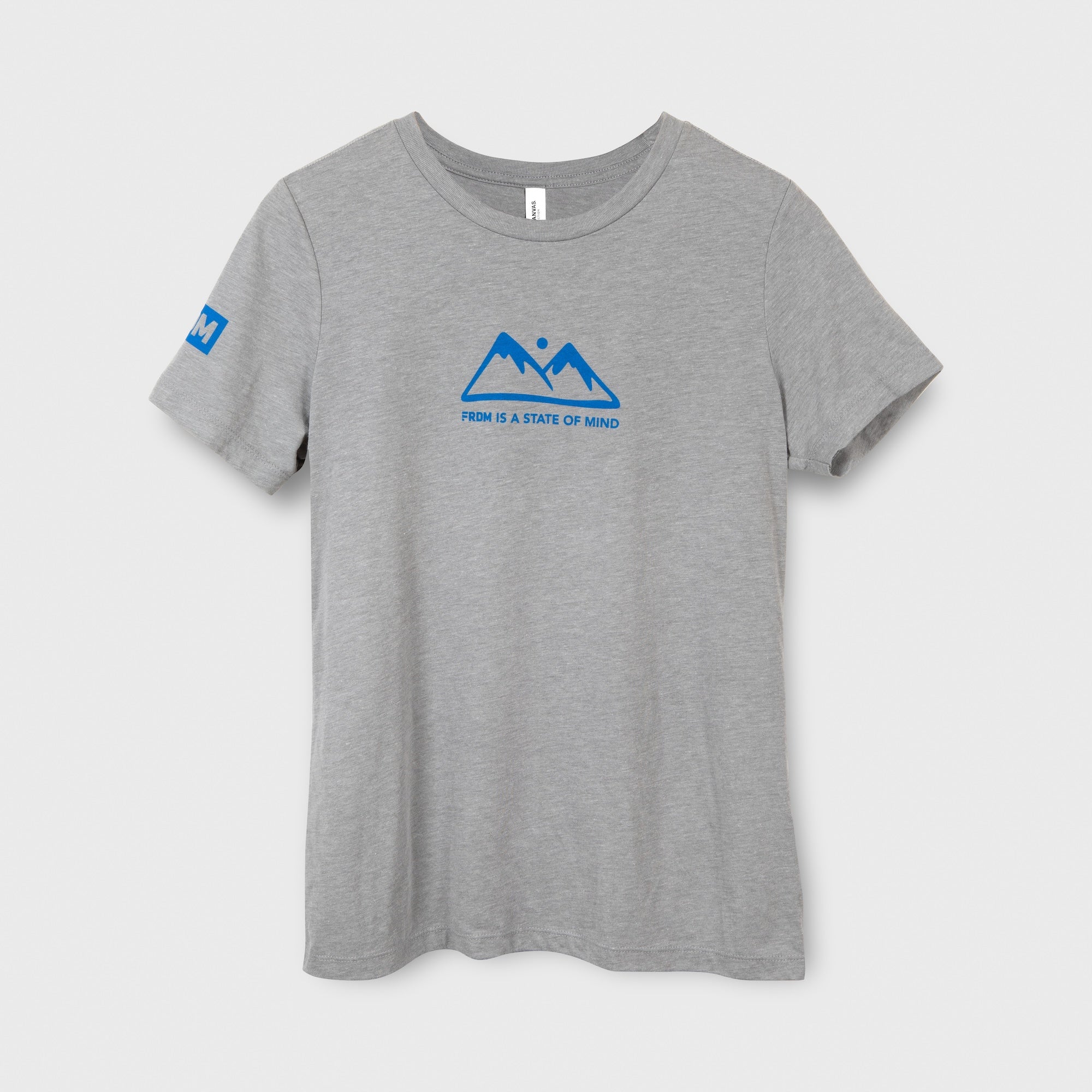FRDM is a State of Mind Mountain Tee - Gray (women's)