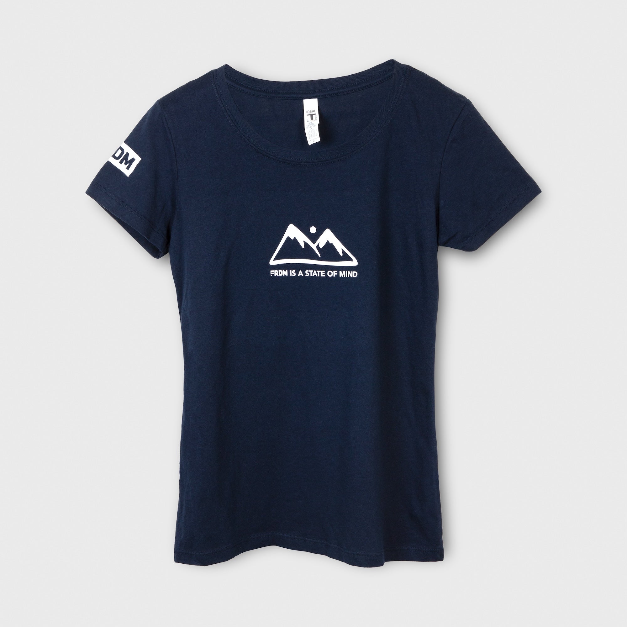 FRDM is a State of Mind Mountain Tee - Navy (women's)